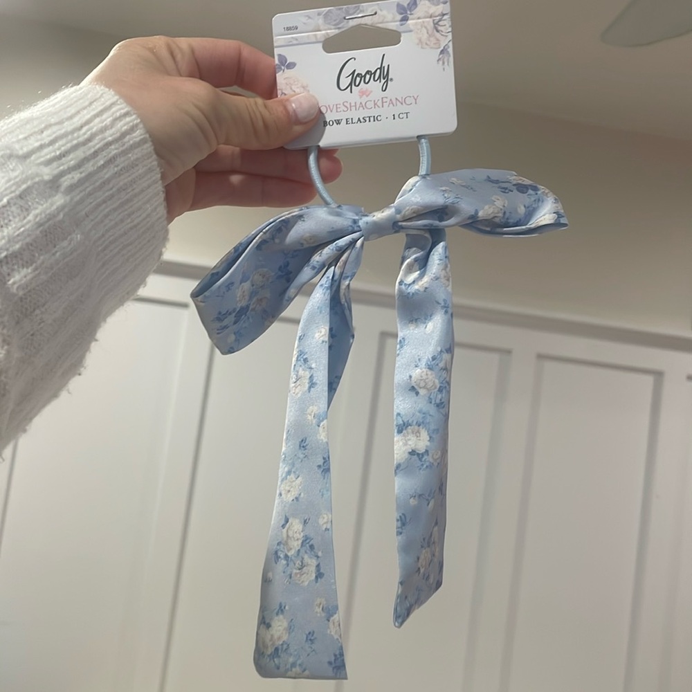 NWT - LoveShackFancy x Goody - Bow Elastic - Everblooming Rosettes - Blue